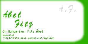 abel fitz business card